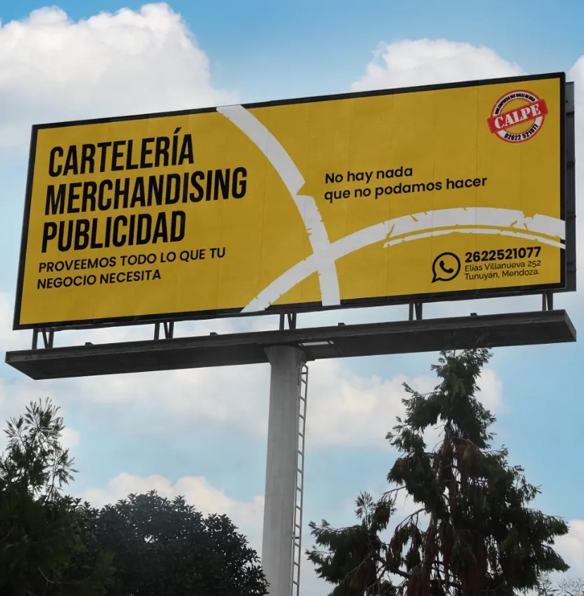 Cartel de vía pública